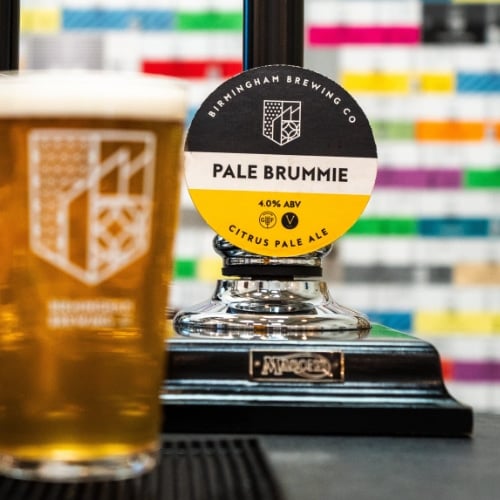 A photo of a pint of Pale Brummie, a pale ale beer for sale online