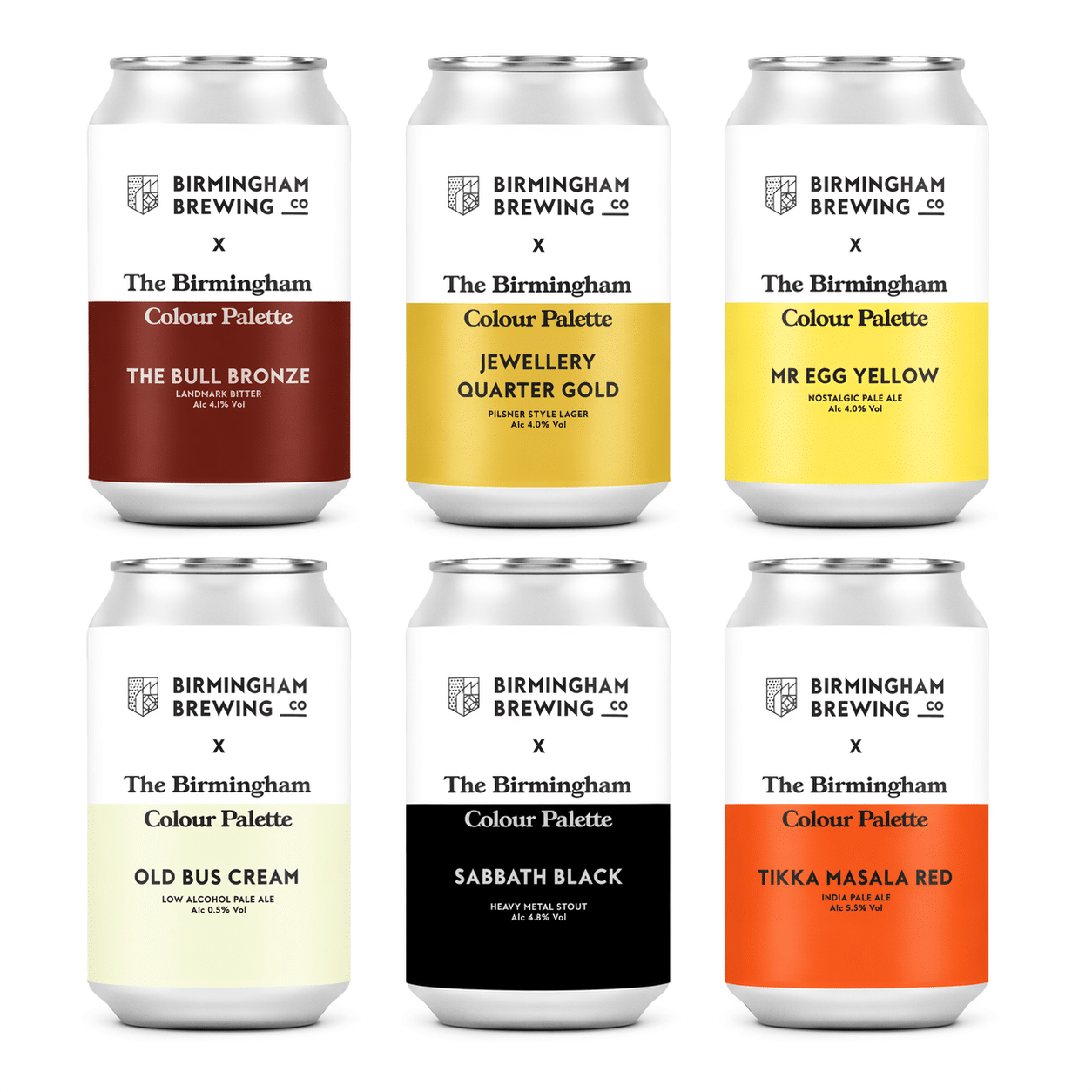 Birmingham Colour Palette Iconic Can Collection